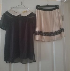A beautiful skirt and shirt set